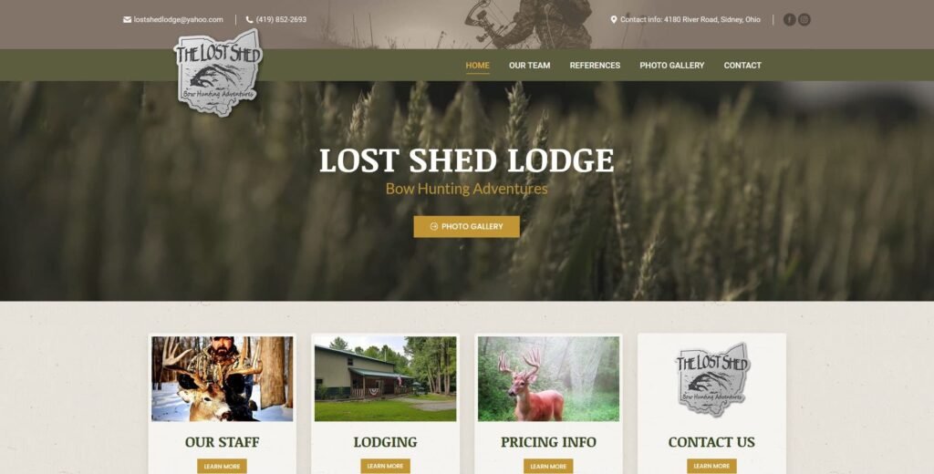 Lost Shed Lodge - Portfolio Main