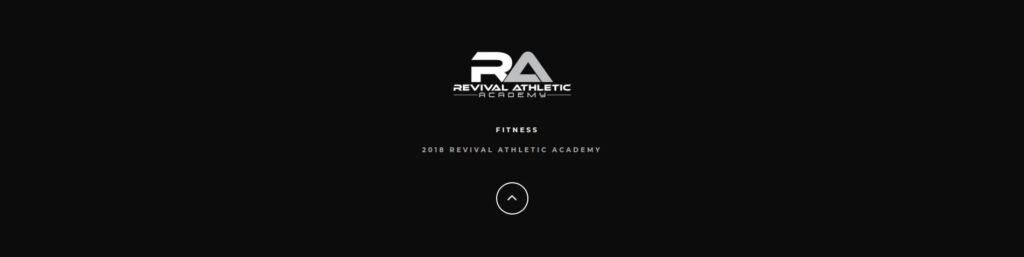 Revival Athletic Academy - Portfolio Footer