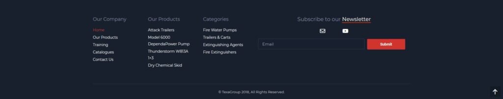 Texa Group - Portfolio Footer