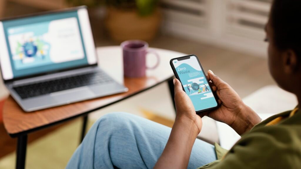 fast mobile-friendly website example on smartphone
