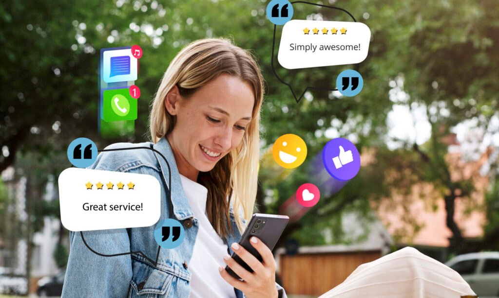 Customer testimonials displayed on a website for business reputation
